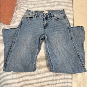 women's PacSun blue jeans low rise baggy